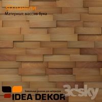 3D Wall Panel: natural beech