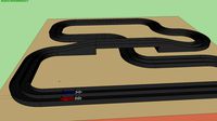 Racetrack w/ 2 toy cars