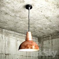 Old copper lamp