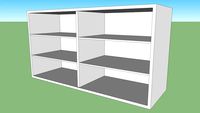 IKEA - BESTA scaffale 120x64x40 bianco senza ante