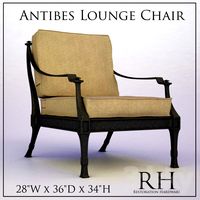 RH Antibes Lounge Chair