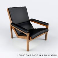 Chair Lotus in Black