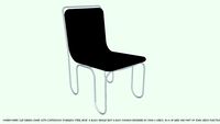 CHAIR DINING BLACK BY JOHN A WEICK RA & AP LEED