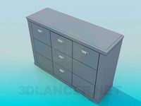 3D Model Chest of drawers