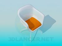 3D Model Chair on thin legs