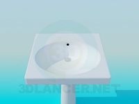 3D Model Square wash basin