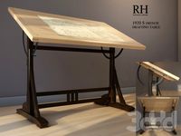 Стол чертежный Restoration Hardware 1920s French Drafting Table