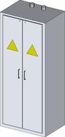 Gasflaschenschrank, EN 14470, 373-003, 900x2050x615mm, 2 Flügeltüren