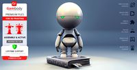 Marvin The Paranoid Android 3D Printing Model | Assembly