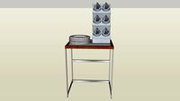 Dinner and flatware stand