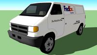 2002 Dodge Ram FedEx Express van