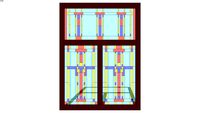 Frank Lloyd Wright Inspired Stained Glass III