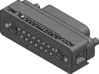 UHV Connector - 15D - Female, PEEK