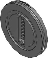 25D-L63, 25 Pin Feedthrough on a NW63 LF Flange