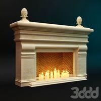 Sandstone fireplace