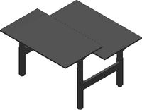 Double Straight Operative Desks