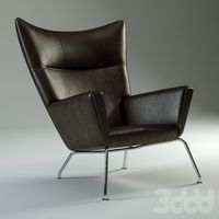 Carl Hansen 445 Black leather
