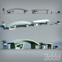 шлагбаум, контрольный пропускной пункт, КПП