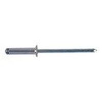 Blind rivet with countersunk head, 120 degrees, sleeve: aluminium, mandrel: galvanised steel, blue passivated (A2K)