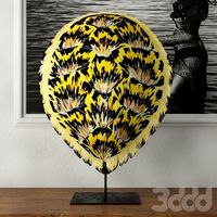 Faux Turtle Shell Sculpture