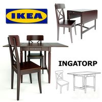 Раскладной стол со стулом IKEA