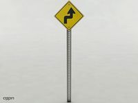 Right then Left Curve Sign3d model