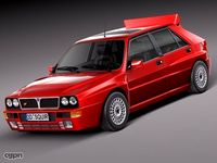 Lancia Delta HF Integrale Stock3d model