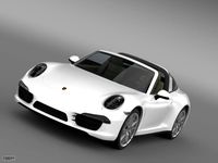 Porsche 911 Targa 4 20143d model