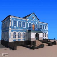 Town building3d model