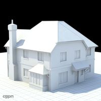 Highly detailed english house 43d model
