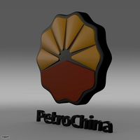 PetroChina logo3d model