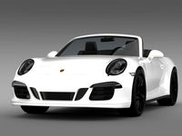 Porsche 911 Carrera GTS Cabriolet 991 20153d model