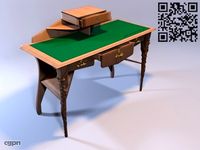 Art Nouveau table Bureau3d model