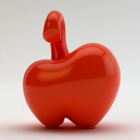 Apple statue3d model