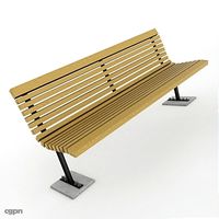 Park Bench3d model