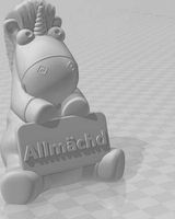 Frankenhorn Neinhorn Unicorn Einhorn Allmächd by Plotterbilly