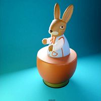 Easter Bunny Robert with a Giant EggV2 by AlexStormND