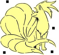 038 Ninetales stencil by Longquang