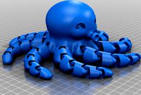 Cute Mini Octopus with OK on bottom by zebra105s