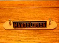 The Mandalorian Vibro Blade V2 Stand by Boonsa