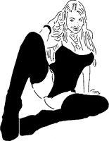 Girl stencil 54 by Longquang