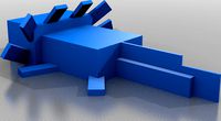 minecraft axolotl symmetrical by Schetter