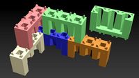 Proposed Concrete brick compatible with Precious Plastic brick by MortarArt