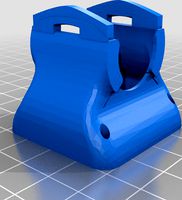 E3D V6 Fan Mount - Easy Snap On by higorfelipe2