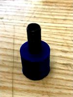 15mm Iris rod stub with 1/4 20 threaded stud hole for rota pola by Gethin