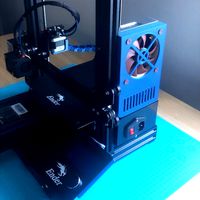 Flush 92mm Fan PSU Cover for Ender 3 Pro by rolandmakes
