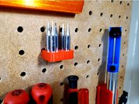 Soldering Spare Tips Pegboard Holder by Badadz