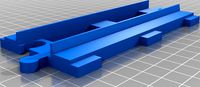 Duplo Compatible Train Track Straight (minimal time/plastic) by Husker83
