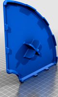 Hüppe-compatible quart-circular shower drain cap/cover by _hedwig_