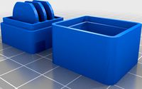 CR2032 Four Coin Battery holder by Caskla